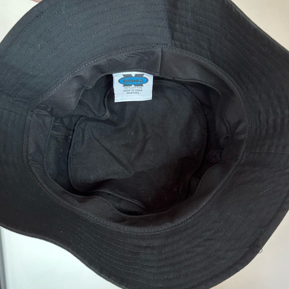 Classic Black Bucket Hat 100% Cotton - Picture 3 of 4